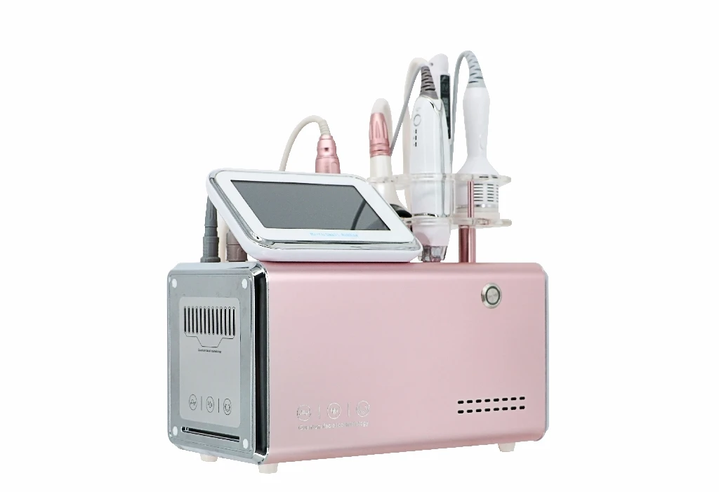 RF skin whitening Vacuum Cryo wrinkle removal EMS Hydration Beauty Equipment 5 in 1 multifunctional facial care machine
