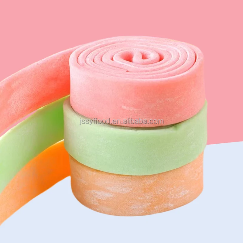 Factory direct custom private label halal Chewing Gum big size Bubble gum roll for kids