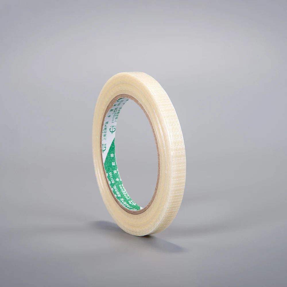 Filament Strapping Fiberglass Cloth Tape Woven Fiberglass Fabrics Tape Heavy Duty Transparent Reinforced Fiberglass Tape