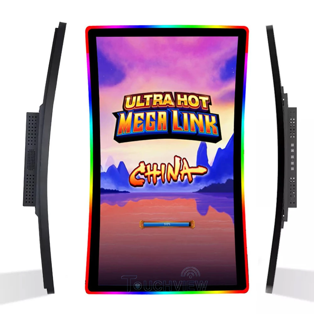 New 32 43 Inch 4K 3840X2160 HD Curved 3M Gaming Capacitive Touch Screen Monitor With USB RS232 Support 3M