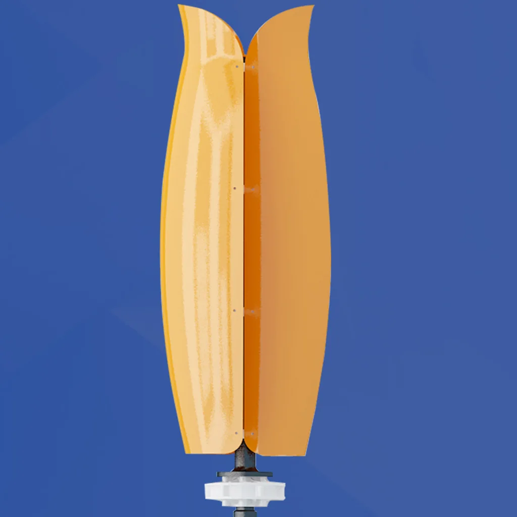 Tulip Vertical Axis Wind Turbine 100W 200W 300W CE 3 Phase AC Pma Wind Turbine Off Grid System 3years 12v/24v 12~24V CN;SHN 1.1m