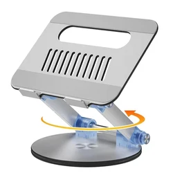 Adjustable 360 Rotating Aluminum Portable Laptop Stand For Macbook Air Xiaomi Dell HP Lenovo PC Tablet