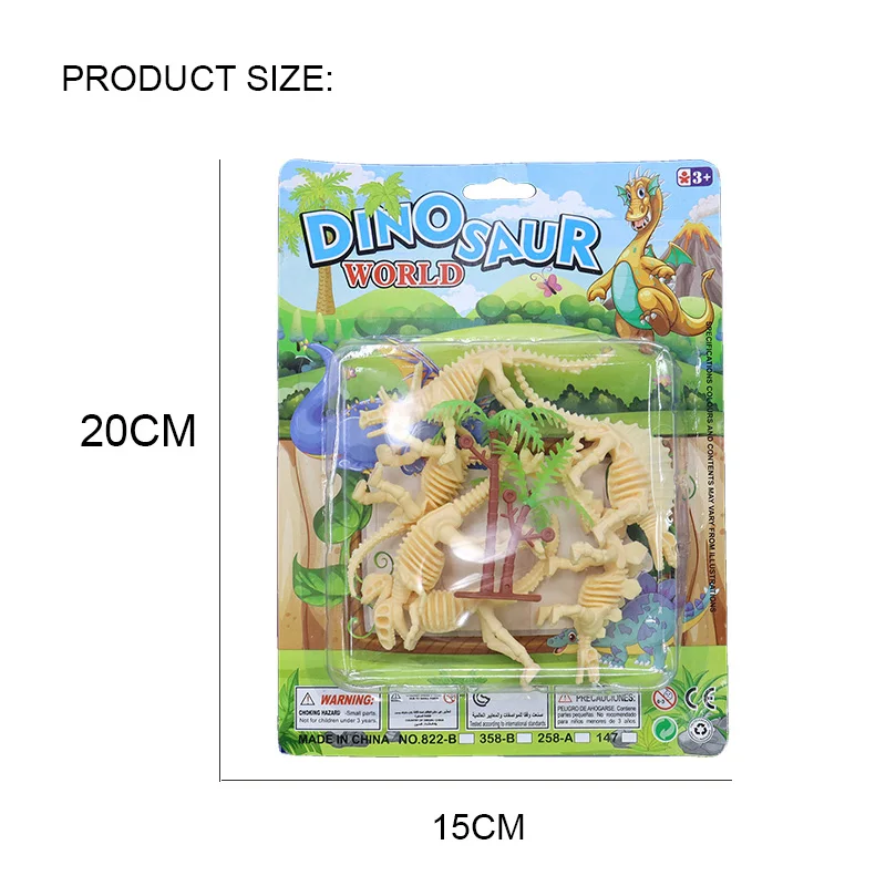 Dinosaurs Mold Plastic Cube Inflatable Bounce Animal Jump Horse China Baby Educational Craft Dozen Dinosaur Egg Puzzle Kid Toy