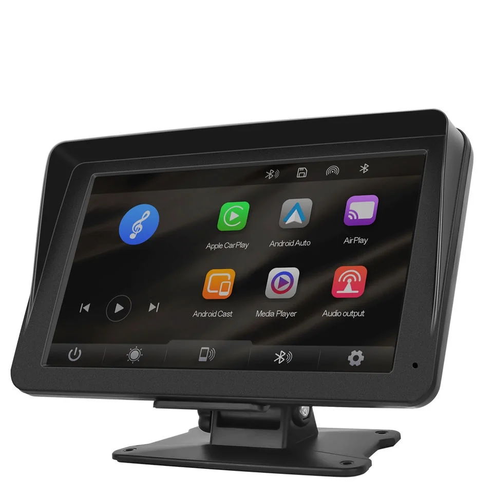 Portable Car Radio Wireless Carplay Android Auto 7 Inch Touch Screen GPS Navigation Smart Car Monitor PND BT FM