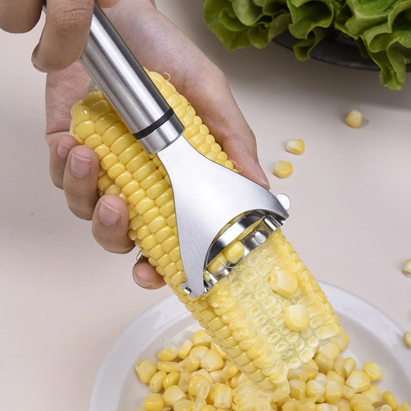Genuine Special Price Premium 2Pack Cob Stripper Tool Stainless Steel Corn Peeler With Ergonomic Handle