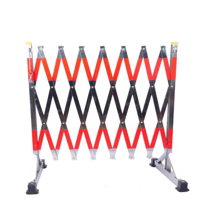 Sheet type traffic barrier with reflective tape stainless steel traffic barrier telescopic outdoor fence