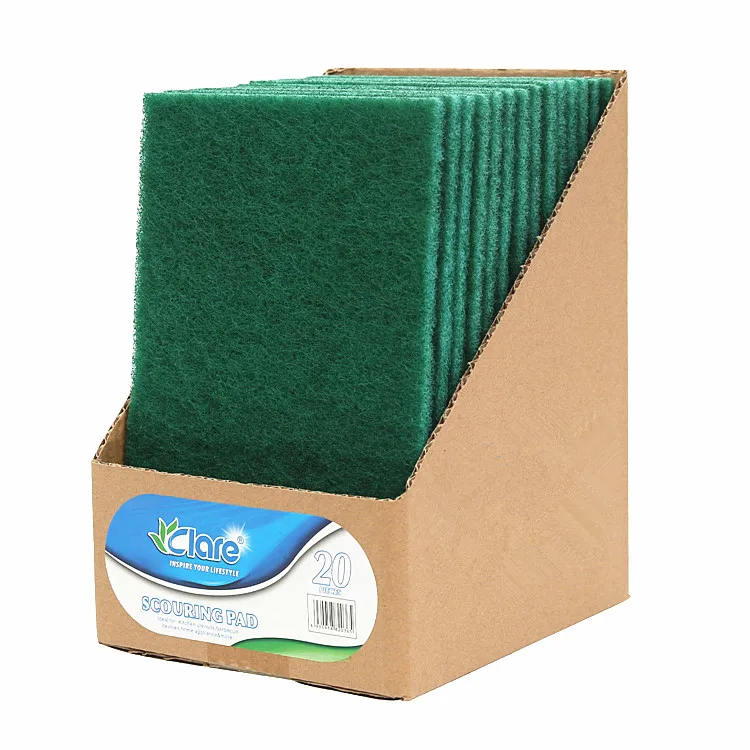 High grade heavy duty scouring pad for commercial cleaning and industrial polishing