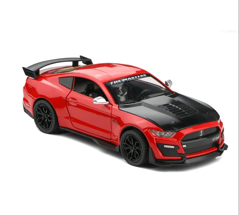 2023New 1:24 scale diecast Alloy Simulation Pull Back Car With sound and lights doors open Customized Promotional  car