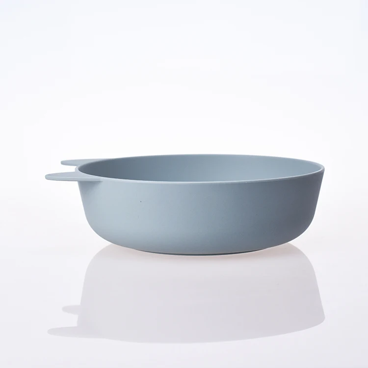 
SK Eco friendly Unbreakable PLA Free Feeding Biodegradable Bowls Dishes Silicone Baby Plate For Kids 