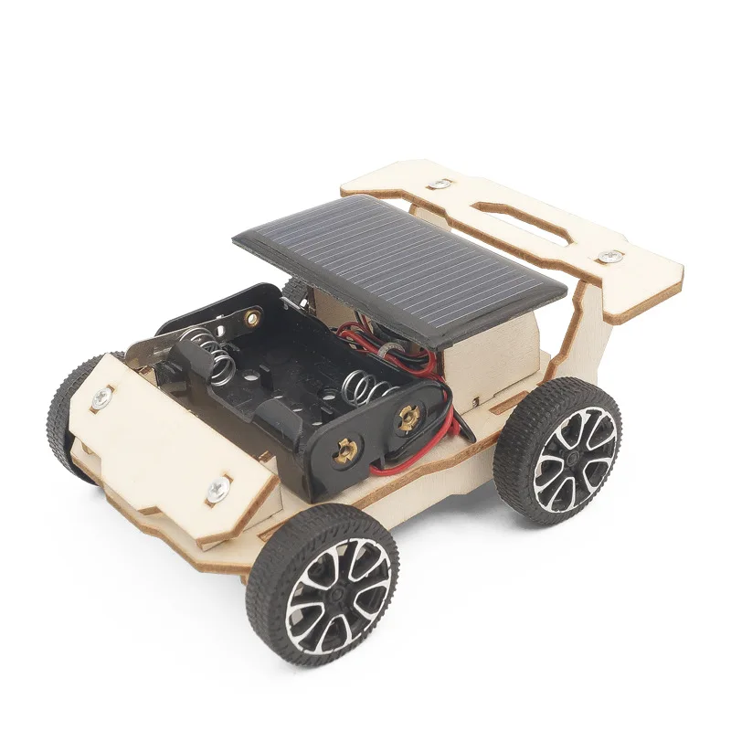 Develop Hands Skill Children Experiment DIY Learning School Kids Science Project Powered Solar System Car Toys