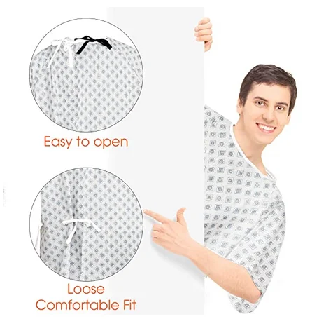 Medical Clothing Hospital Uniform Hot Style Printed Hospital Patient Gown