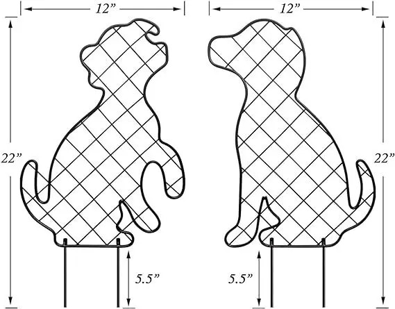 YJL wholesale Iron cat stakes  Metal Outdoor animal cat hollow out  Decoration metal art silhouettes home Decoration