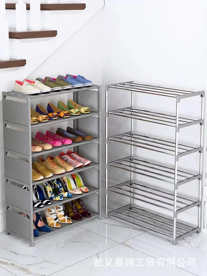 Wholesale 32 Pair Double Sided Plastic Shoe Rack Cabinet Foldable Waterproof Household Use-for Wardrobe Living Room Clothing Bag