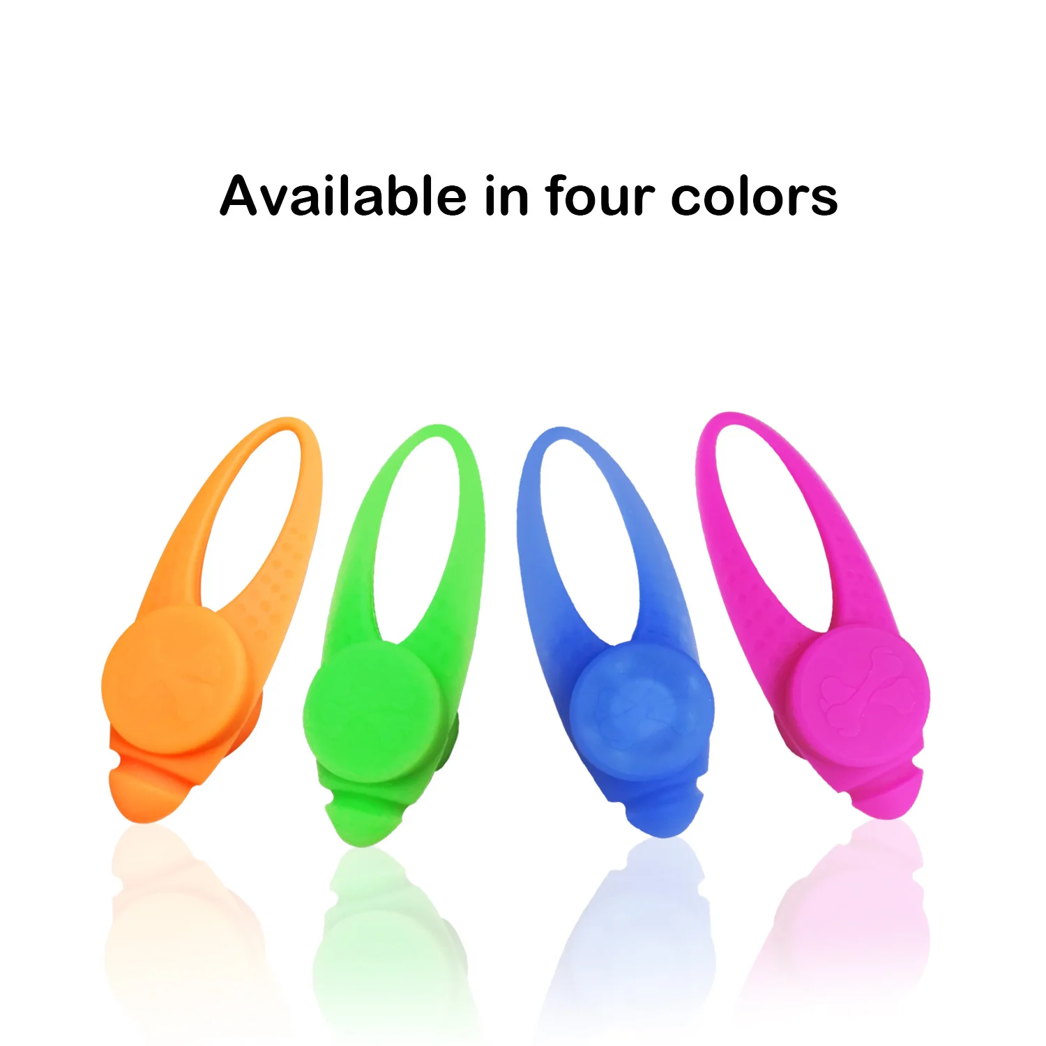 Laroo  Light Up Dog Tags Flashing Dog Camping Gear LED Clip-on Pet ID Pendant Glowing  Dog Collar Light for Night Walking