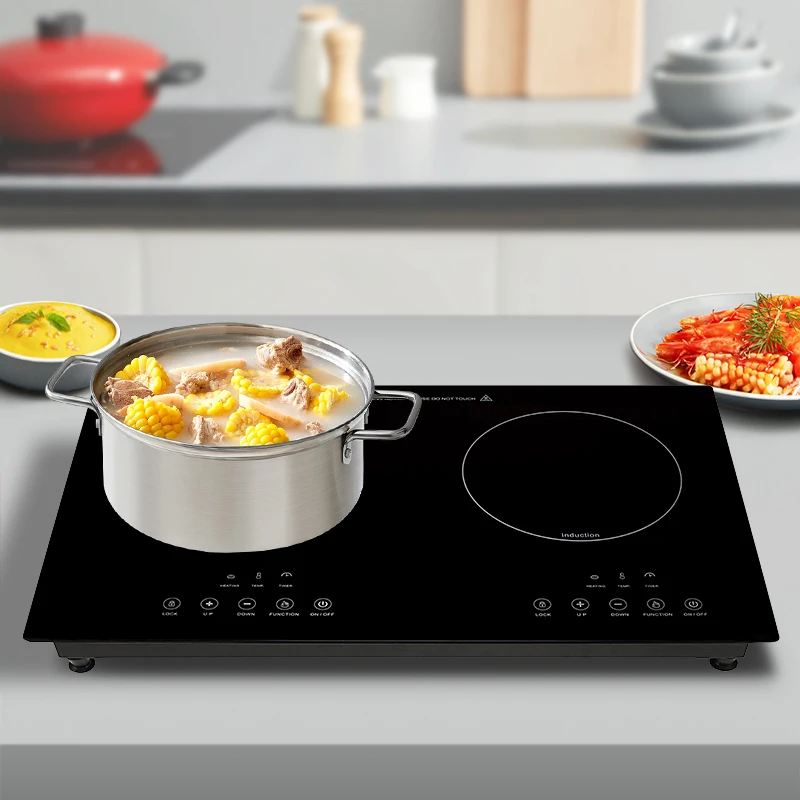 New Style Home 2200W Induction Hob Double Burners Waterproof Induction Cooker With Touch Control
