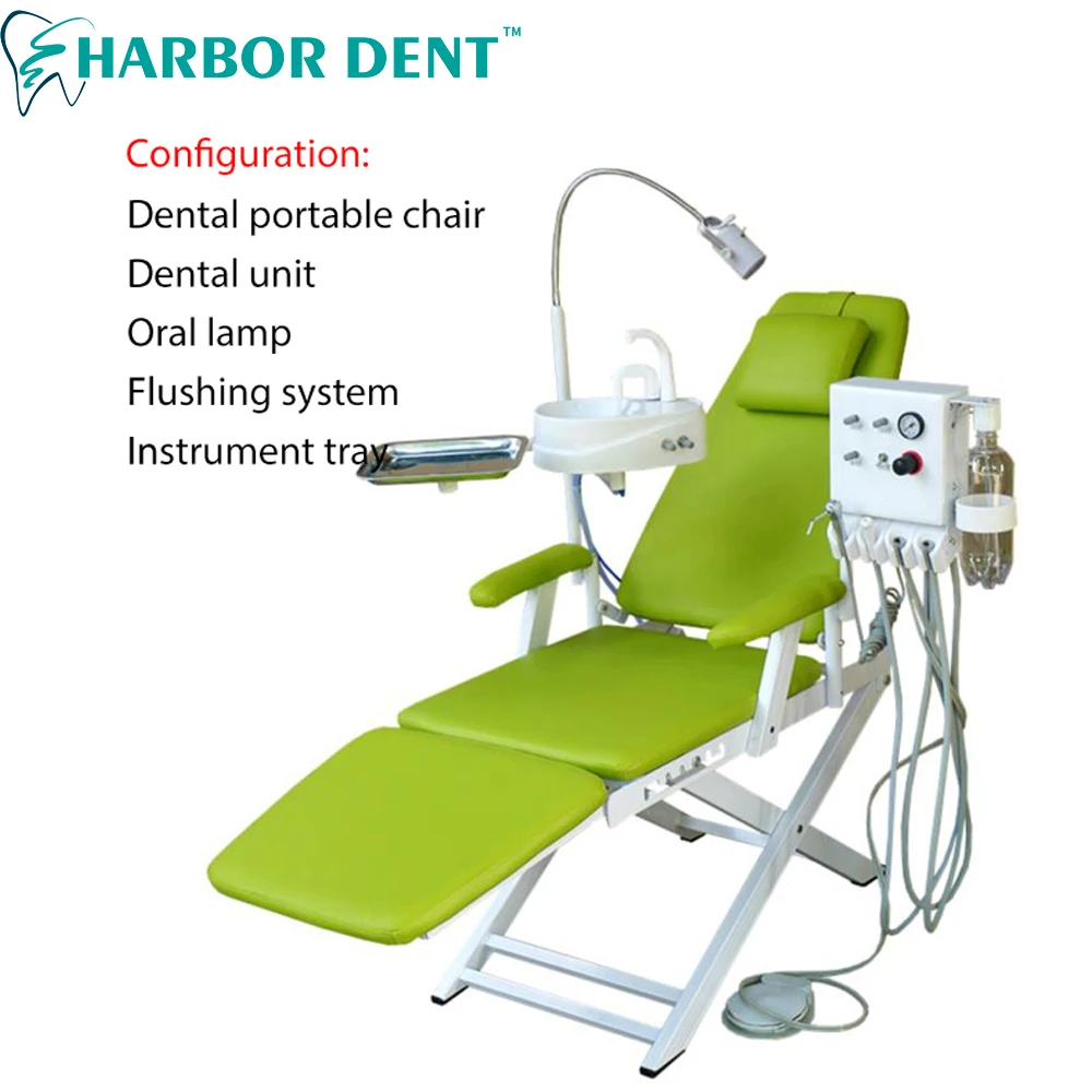 2021 Hot Sales Folding Foldable Lightweight Dentists Want Portable Dental Unit Dental Chair
