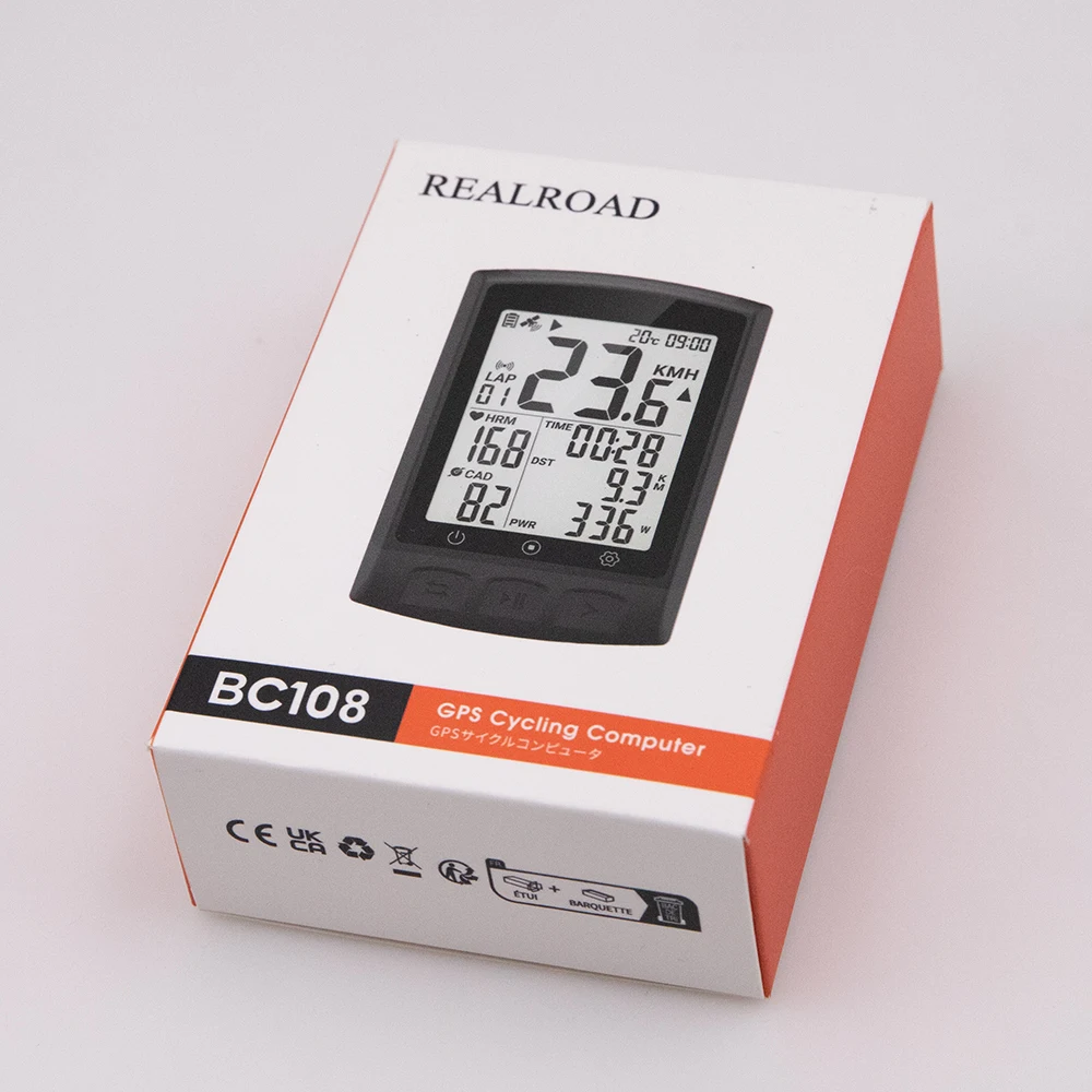 REALROAD BC108 и ANT + GPS велосипедный компьютер для шоссейного велосипеда