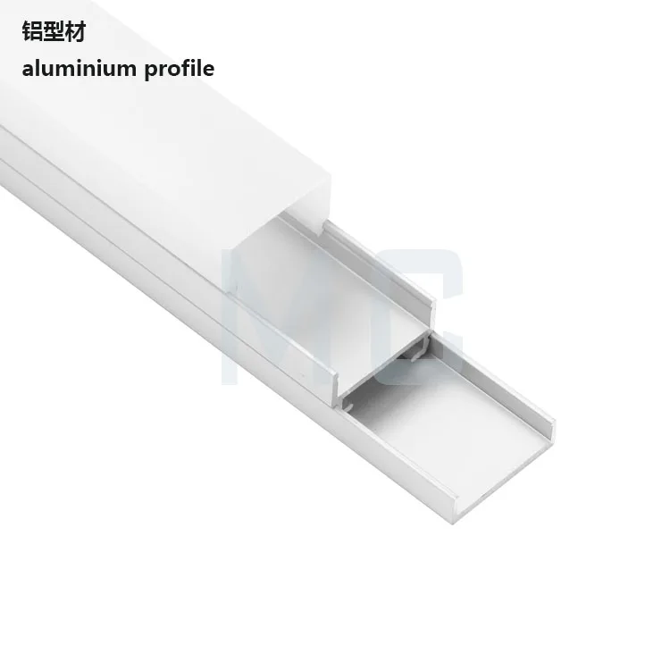 20mm Conceal Cable Driver Square Shape Channel Led Aluminium Ceiling Profile For Led Strip Light Bar