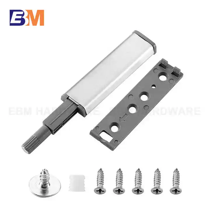Touch Release Push Open Cabinet Door Latch Push-push Drawer Cabinet Latch Rubber Head and Magnetic Suction Head