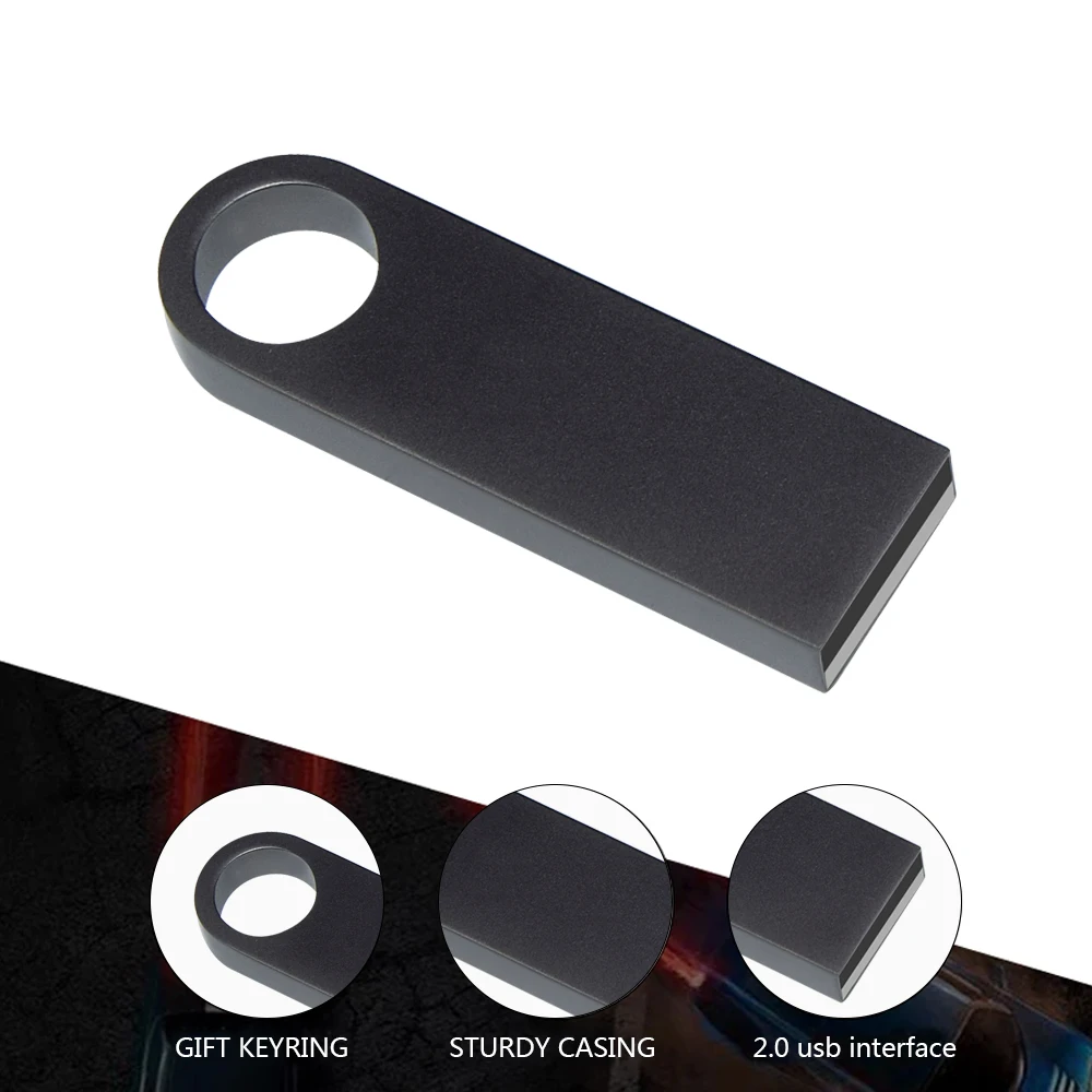 Custom Logo Metal Pendrive 2.0 USB Flash Drive 1gb 2gb 4gb 8gb 16gb 32gb Cle USB Flash Drive 64GB Pen Drive otg usb keys