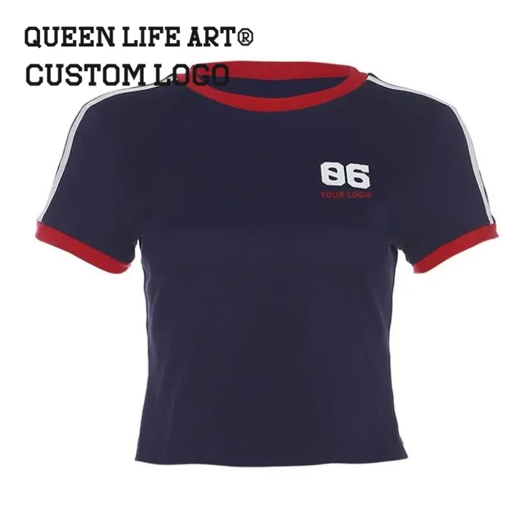 Custom Y2k Crop Tops Workout Crop Tops for Women Printed Crop Tops for Women