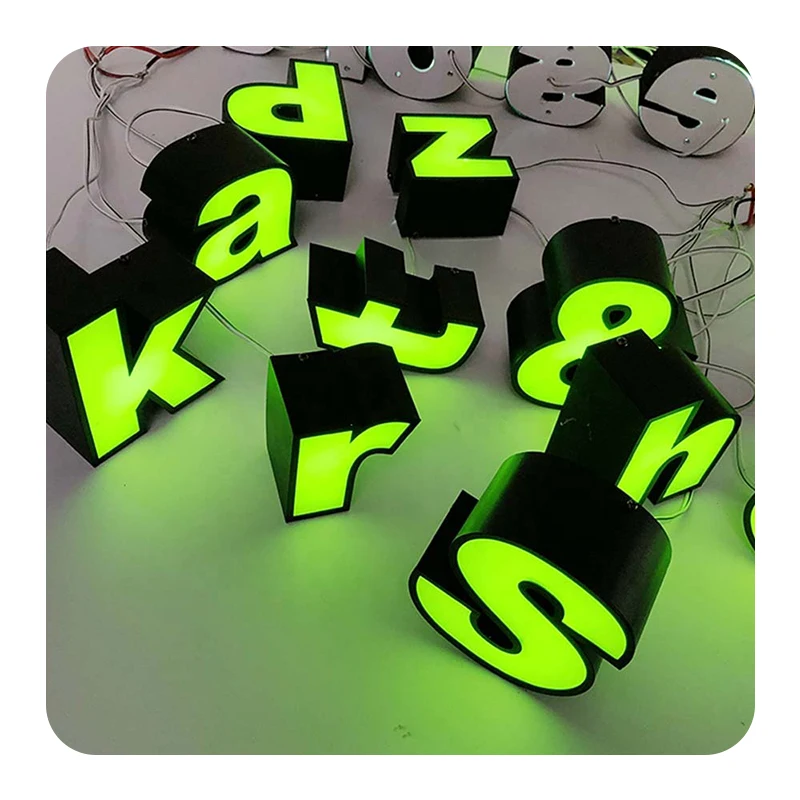 Lighting building sign outdoor channel letter electronic sign led billboard custom subtitle LED lamp 3D letter sign