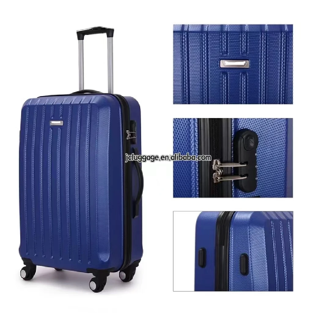 Portable Case Woman Teenage Suitcase Lightweight Travelling Plain Bags Trolley Suitcase Luggage