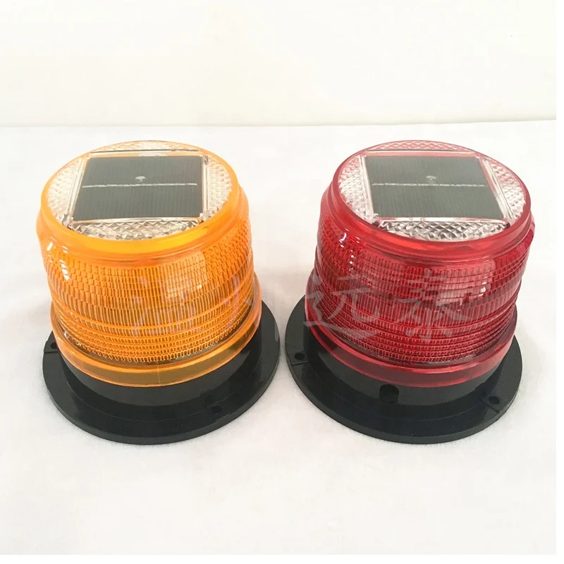 
LED traffic Amber Flash Strobe mini Beacon Solar emergency Warning Light for car Roadway Safety 