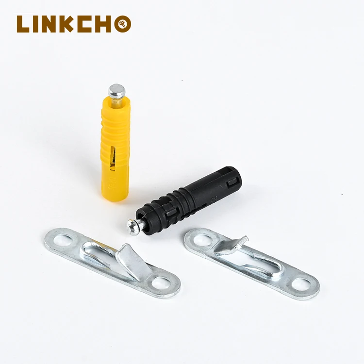 Kitchen Cabinet Screwless wood mini fix invisible plastic fastener connector removable Furniture hardware bolts parts invisible