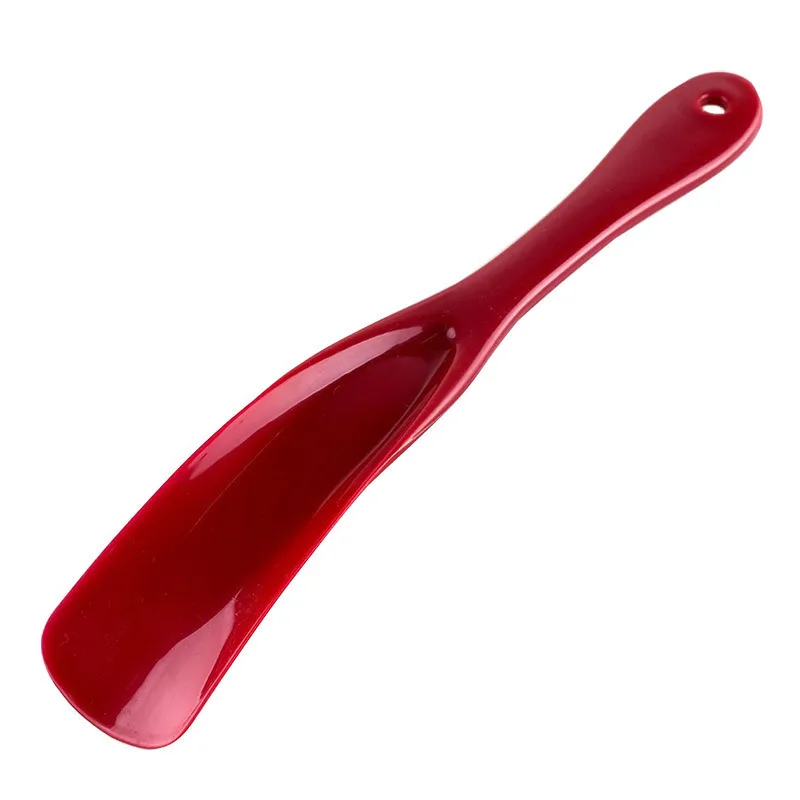 Colorful Long Handle Men Women and Kids Shoe Helper Plastic Shoe Horn