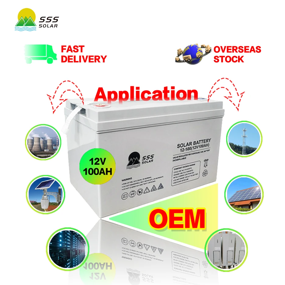 High Quality 12v 100ah 200ah battery solar panels and solar batteries AGM GEL ups inverter gel lead acid batteries