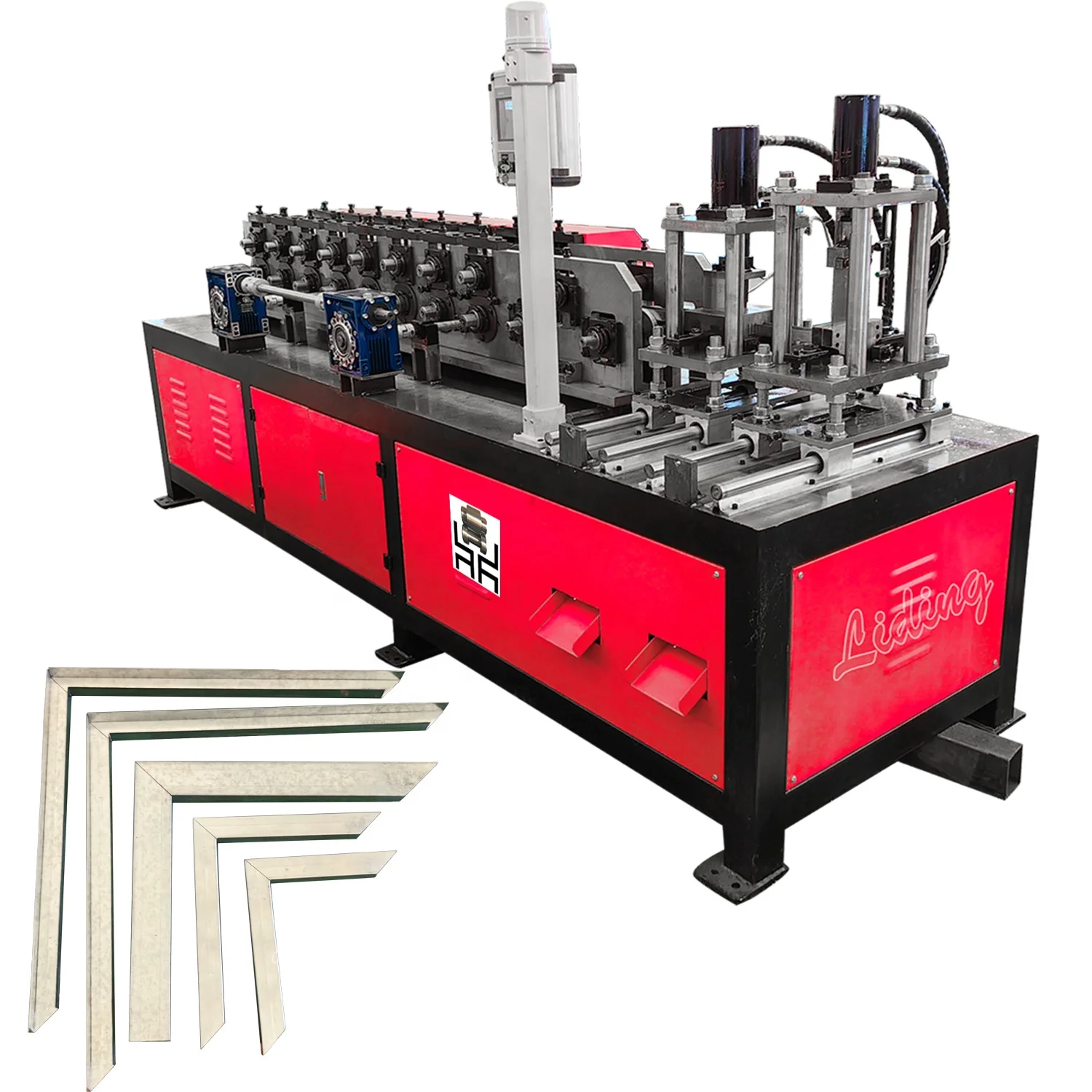 U30/40/50 Channel Steel Profiled Interchange Frame Making Machine Width Adjustable  Cold Purlin roll forming machine