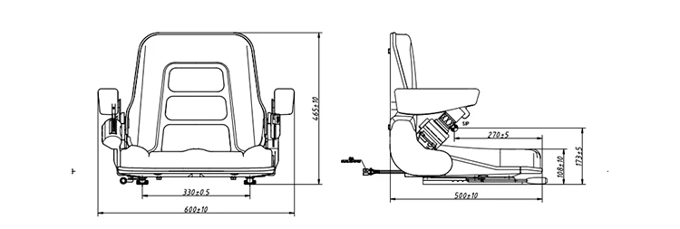 truck driver  mitsubishi komatsu 87000-fj100 forklift parts forklift seat china