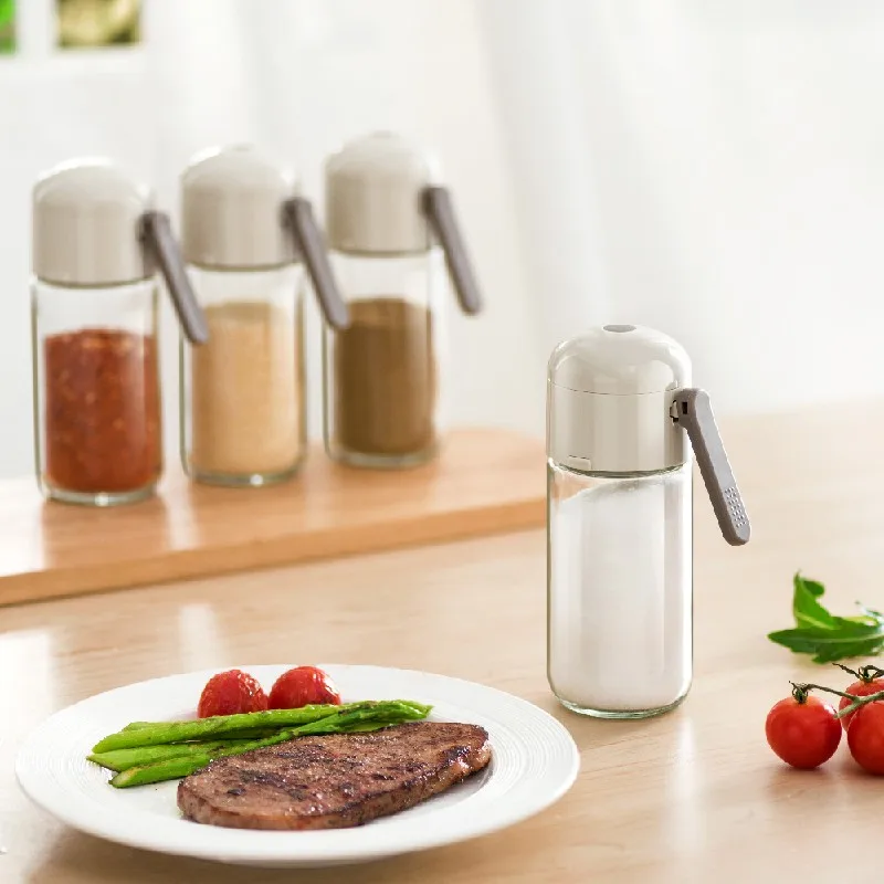 Kitchen Cooking Quantitative Salt Shaker Bottles One Time Output 0.5g for Healthy Life 180ml 250ml Spice Jar