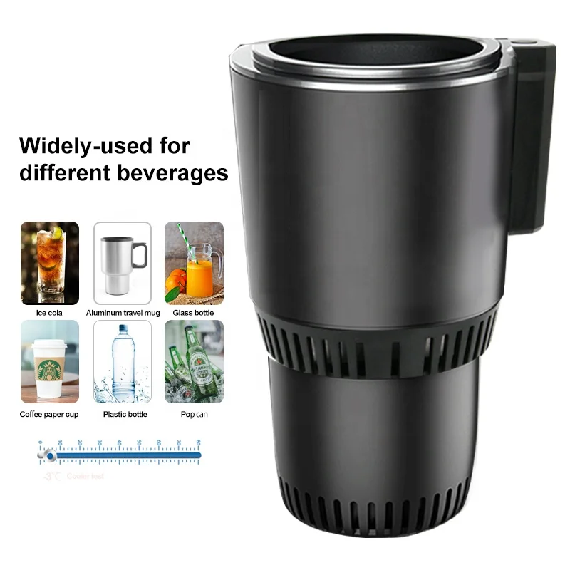 Wholesales Multifunctional Car Electric Mini Portable Fridge Smart Cooling Drink Cup Cold Water Bottle