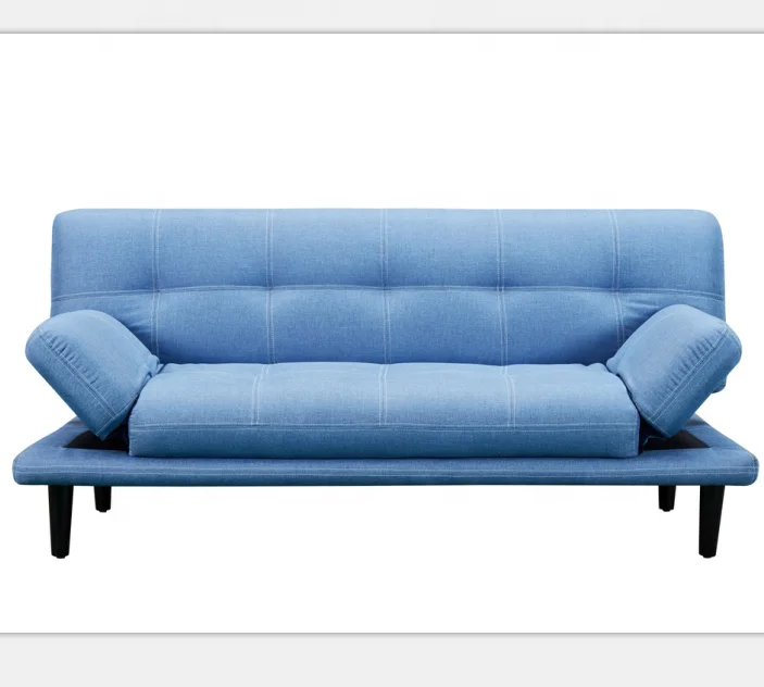 Blue Fabric Small Furniture Convertible Sofa Bed Modern Living Room Sofa Corner Sofa Living Room Furniture,three Seat 108 Sets