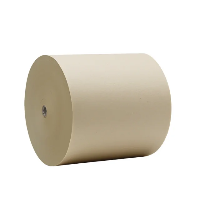 Factory Wholesale High Quality Food Grade Kraft Paper Roll for Baking Paper Raw Material PE Natural Waterproof Packaging Food