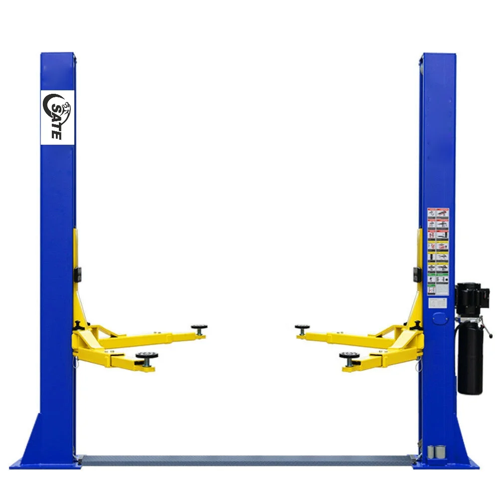 Osate 4Ton Two Post Base Plate Hydraulic Garage Car Lifts Machine for sale