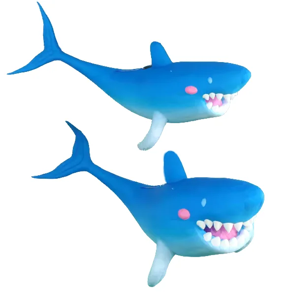 Flying Giant Inflatable Shark fish lighting Music Stage Event Decoration
