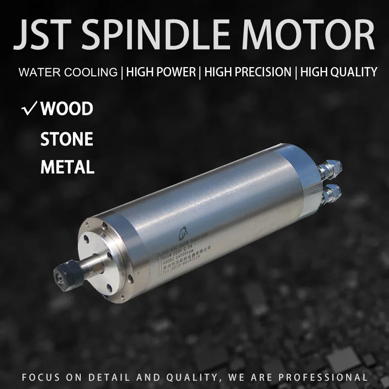 JGD-65C-0.8KW water cooling spindle motor best quality high speed electric motor spindle