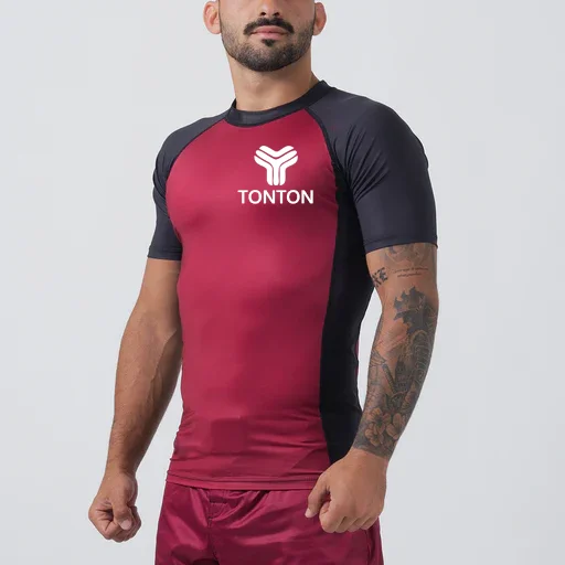 Tontons  Wholesale Odm Judo Jiujitsu Training Bjj Grappling Wholesale Compression Shirts Mma Rashguard Custom Rash Guard Bjj