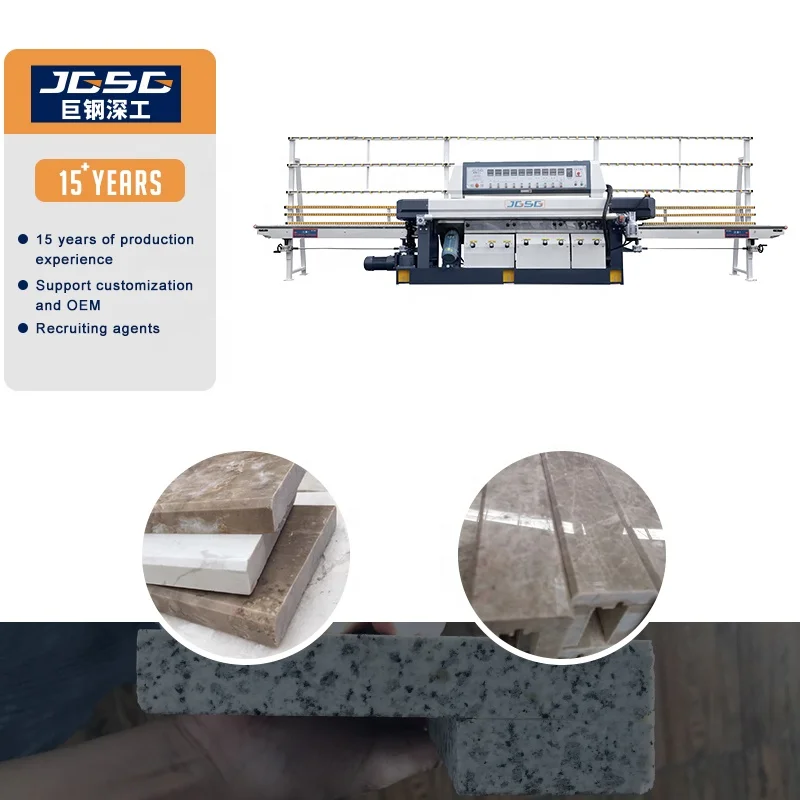 Flat Marble Quartz Grinding Straight Line Round Shape 45° Cutting  Edging Polishing Stone Edging Machine Stone Machine