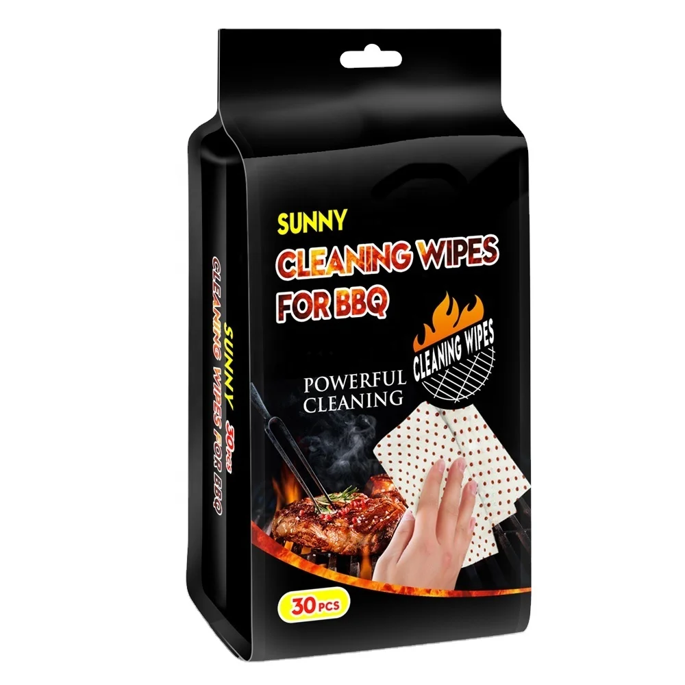 China Manufacturer Custom Best Quality Kitchen Cleaning Wipes BBQ Cleaning Wipes