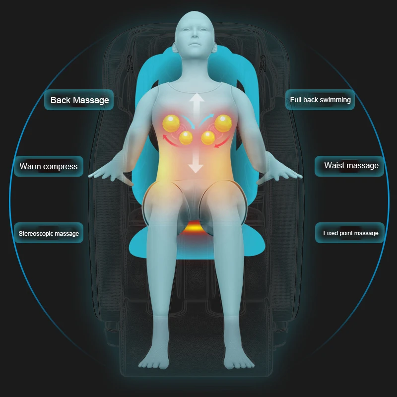 Back massage pad constant temperature massage cushion positioning local heating back waist massage pad home and car