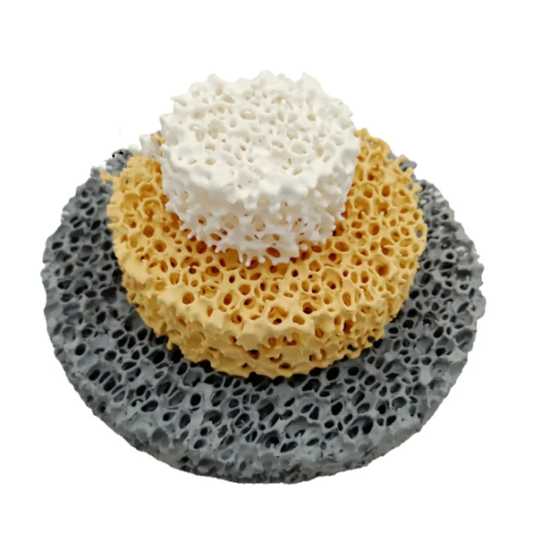 Zirconia ceramic filters. Porous ceramic foam. High-quality pressure-resistant castings.