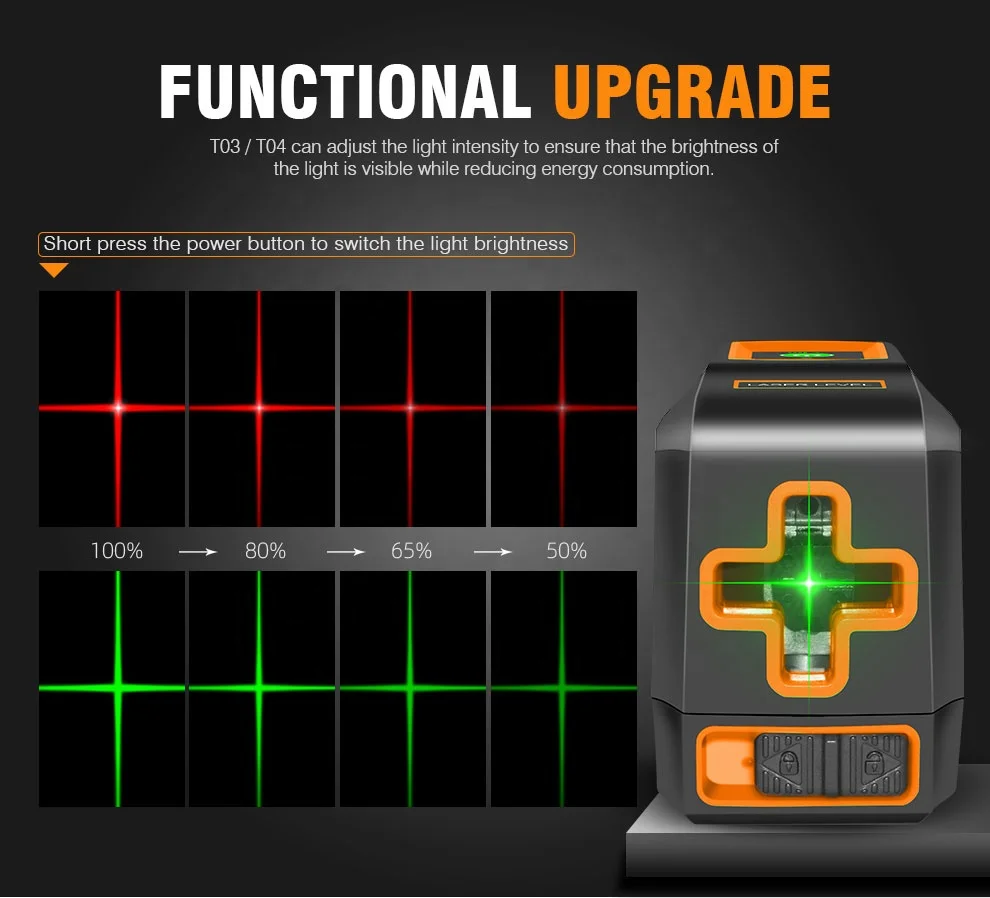 Norm Top Sales 2 lines cross red beam lazer level line laser level for construction