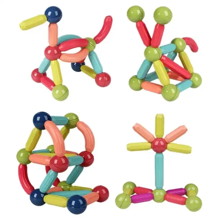 In Stock 36 pcs Kids Magnetic Toys Magnet Balls Magnetic Building Set Toy Magnetic Balls and Sticks