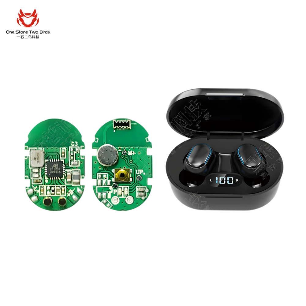 Ear Phone PCBA TWS OEM ODM One Stop Service Bluetooth Earphone PCB FR4 PCBA Manufacturing
