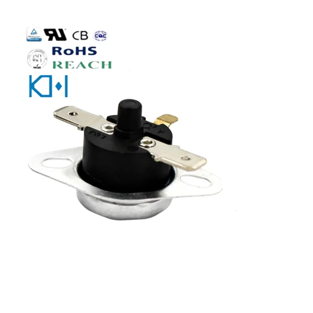 KH Manual Reset Tipo Wholesale Termostatos Bikelite Home Appliance Heater Fuser UL  CQC TUV KSD301 16A 250V Bimetal Thermostat