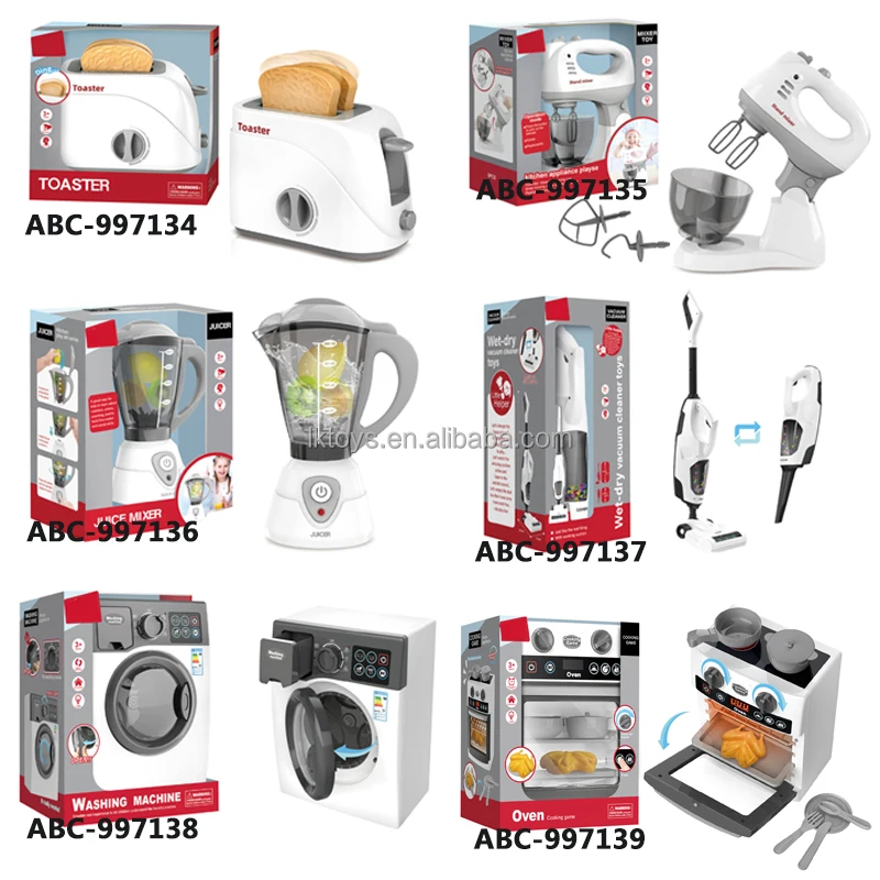 Lucky Toys Electric Washing Machine Laundry Set Pretend Toy Play Washer and Dryer Set Mini Washing Toy Household Appliances